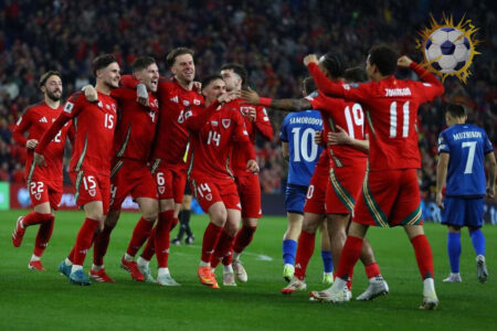 لاعبو منتخب ويلز وأيرلندا في منافسات تصفيات كأس العالم 2026