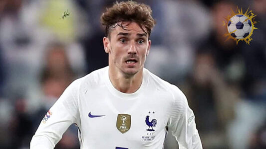 أنطوان غريزمان بقميص أتلتيكو مدريد قبل انتقاله إلى أورلاندو سيتي في الدوري الأمريكي