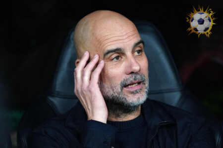 بيب غوارديولا مدرب مانشستر سيتي يتحدث في مؤتمر صحفي عن صراع لقب الدوري الإنجليزي