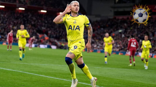 احتفال ريتشارليسون بهدف التعادل في مباراة ليفربول وتوتنهام بالدوري الإنجليزي 2026