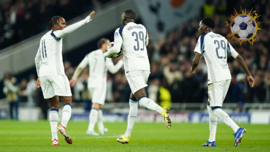 احتفال لاعبي توتنهام وأتلتيكو مدريد في دوري أبطال أوروبا 2026