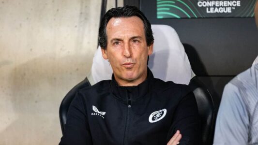 أوناي إيمري مدرب أستون فيلا يتحدث بعد مباراة باريس سان جيرمان في السوبر الأوروبي